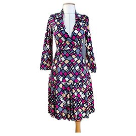 Vestido de seda Diane Von Furstenberg Multicolor