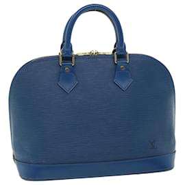 Louis Vuitton-LOUIS VUITTON Epi Alma Sac à main Bleu M52145 Auth LV 36935-Bleu