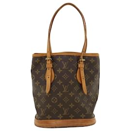 Louis Vuitton-LOUIS VUITTON Monogram Bucket PM Shoulder Bag M42238 LV Auth 36736-Other