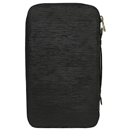 Louis Vuitton-LOUIS VUITTON Epi Organizer Voyage Travel Case Black LV Auth 36811-Black