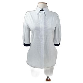 Camisa de bolinhas branca de algodão Ba&Sh Branco