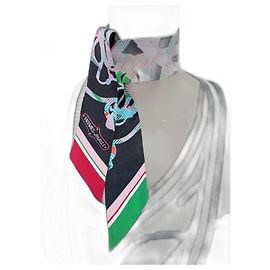 Twilly Hermès Cavalcadour de seda Multicolor