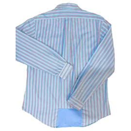 Polo Ralph Lauren-Hermosa camisa 100%. Algodón rayas azules L/40 Ralph Lauren-Azul