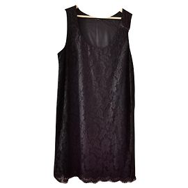 Ikks Spitzenkleid Schwarz Schwarz