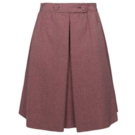 Bottega Veneta Midirock aus Wollmischung Rot