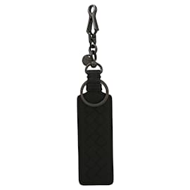 Bottega Veneta-Bottega Veneta Intrecciato Leather Keychain-Black