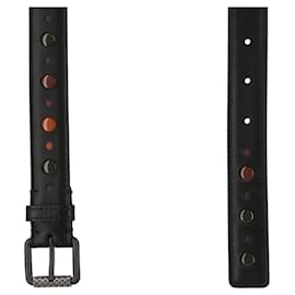 Bottega Veneta-Bottega Veneta Multi-Color Leather Belt-Black