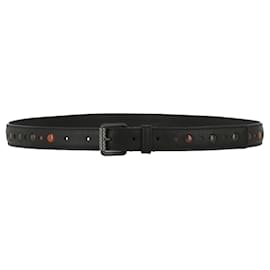 Bottega Veneta-Bottega Veneta Multi-Color Leather Belt-Black