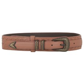 Cinturón Western Tip Intrecciato de Bottega Veneta Rosa