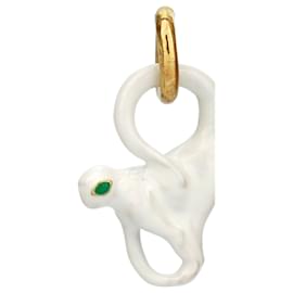 Bottega Veneta-Bottega Veneta Monkey Jewelry Charm-White