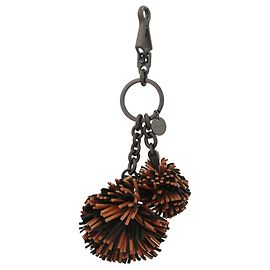 Chaveiro pompom de couro Bottega Veneta Multicor