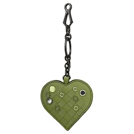 Bottega Veneta-Bottega Veneta Intrecciato Leather Keychain-Pink