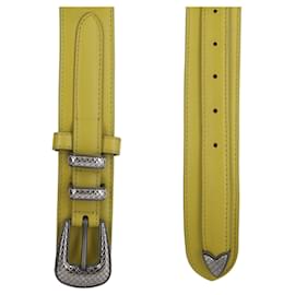 Bottega Veneta-Bottega Veneta Leather Western Tip Belt-Green