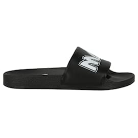 Autre Marque-McQ Alexander McQueen Logo Rubber Pool Slides-Black