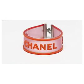 Chanel-Pulsera Chanel Clover-Rosa,Naranja