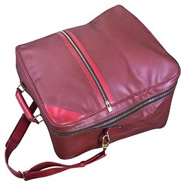 Louis Vuitton American's Cup Red Rubber Suitcase Red