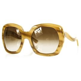 Dolce & Gabbana-Dolce & Gabbana DG 4054 929/13 Beige Brown Oversize Designer Sunglasses-Beige