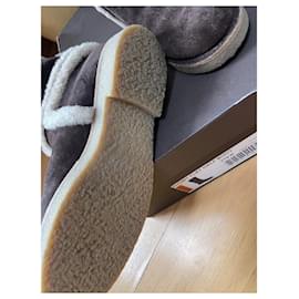 Louis Vuitton, Shoes, Louis Vuitton Gina Monogram Brown Patent Leather  Booties B0034 38