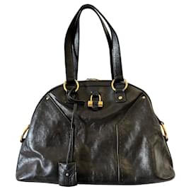 Yves Saint Laurent-Vintage Muse handbag-Black