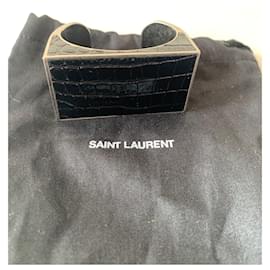 Saint Laurent-Bracelets-Noir,Argenté