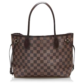 Louis Vuitton-Louis Vuitton Brown Damier Ebene Neverfull PM-Marron