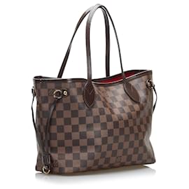 Louis Vuitton-Louis Vuitton Brown Damier Ebene Neverfull PM-Marron