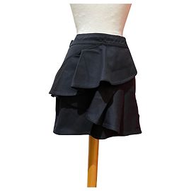 Falda corta negra de algodón Isabel Marant Etoile Negro