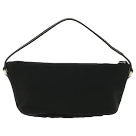 Gucci-GUCCI GG Canvas Accessory Pouch Black 039.1103 auth 36599-Black