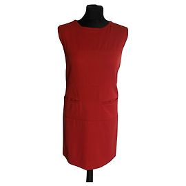 Courreges Kleider Rot Koralle