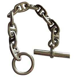 Hermès-Anchor chain bracelet-Silvery