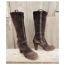 Autre Marque-Kickers p boots 37-Dark brown
