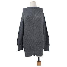 Autre Marque Aiayu Langer Pullover aus Kaschmir Grau Grau