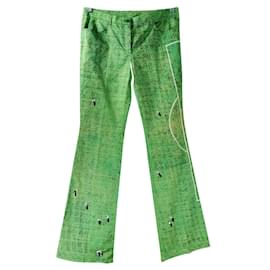 Akris Punto-Pantalones, polainas-Verde