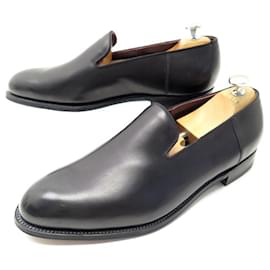 JM Weston-NINE JM WESTON ULTRA MOCCASIN SHOES 7.5 E 41.5 l 42 BLACK LOAFFERS-Black
