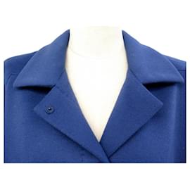 Valentino-NEW VALENTINO CHAQUETA MANGAS CORTAS PLISADAS M 40 12 chaqueta de cachemir-Azul