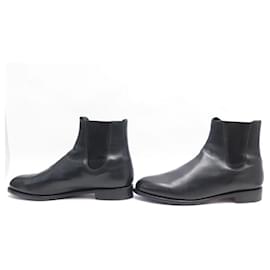 Paraboot-PARABOOT BOOTS 73503 45 BLACK LEATHER CHELSEA LEATHER BOOTS-Black