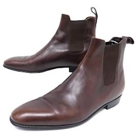 JM Weston-JM WESTON BOOTS CHELSEA LE CAMBRE BOOTS 431 10.5D 44.5 LEATHER SHOES-Brown