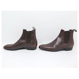 JM Weston-JM WESTON BOOTS CHELSEA LE CAMBRE BOOTS 431 10.5D 44.5 LEATHER SHOES-Brown