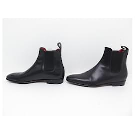 JM Weston-JM WESTON BOOTS CHELSEA LE CAMBRE BOOTS 431 10.5D 44.5 LEATHER BOOTS-Black