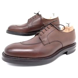 Church's-NEW CHURCH'S CARNE DERBY HALF HUNTING SHOES 9F 43 LEATHER LEATHER SHOES-Brown