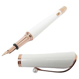 NEUF STYLO PLUME MONTBLANC MUSES MARILYN MONROE MB117884 EDITION PERLE PEN Blanc