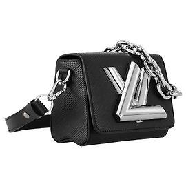 Louis Vuitton Twist Lock XL in pelle Epi nera Nero