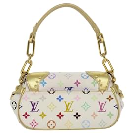 Louis Vuitton-LOUIS VUITTON Monogram Multicolor Marilyn Bolso de hombro Blanco M40206 autenticación 36840-Blanco