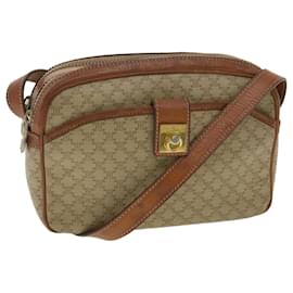 Céline-CELINE Macadam Toile Sac Bandoulière Nylon Beige Authentique 36593-Beige