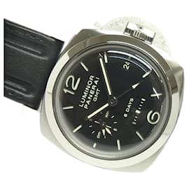 Panerai-PANERAI Luminor1950 8 DAY'S GMT PAM00233 N series makerOH done Mens-Silvery