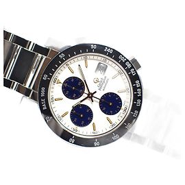 GP GIRARD PERREGAUX7000 Cronógrafo prata masculino Prata