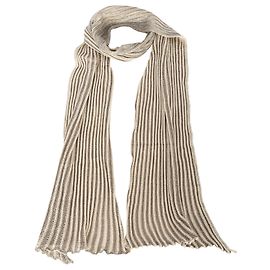 Foulard Missoni en maille rayée Doré