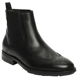 A. Testoni Testoni classic light male black booties Black