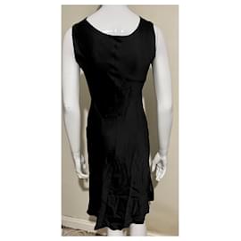 Alberta Ferretti-Black satin dress, Alberta Ferretti-Black