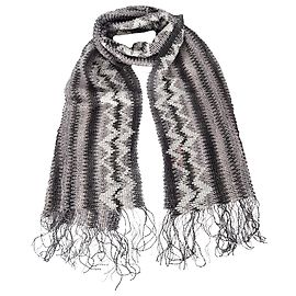 Missoni Chevron-Strickfoulard Weiß